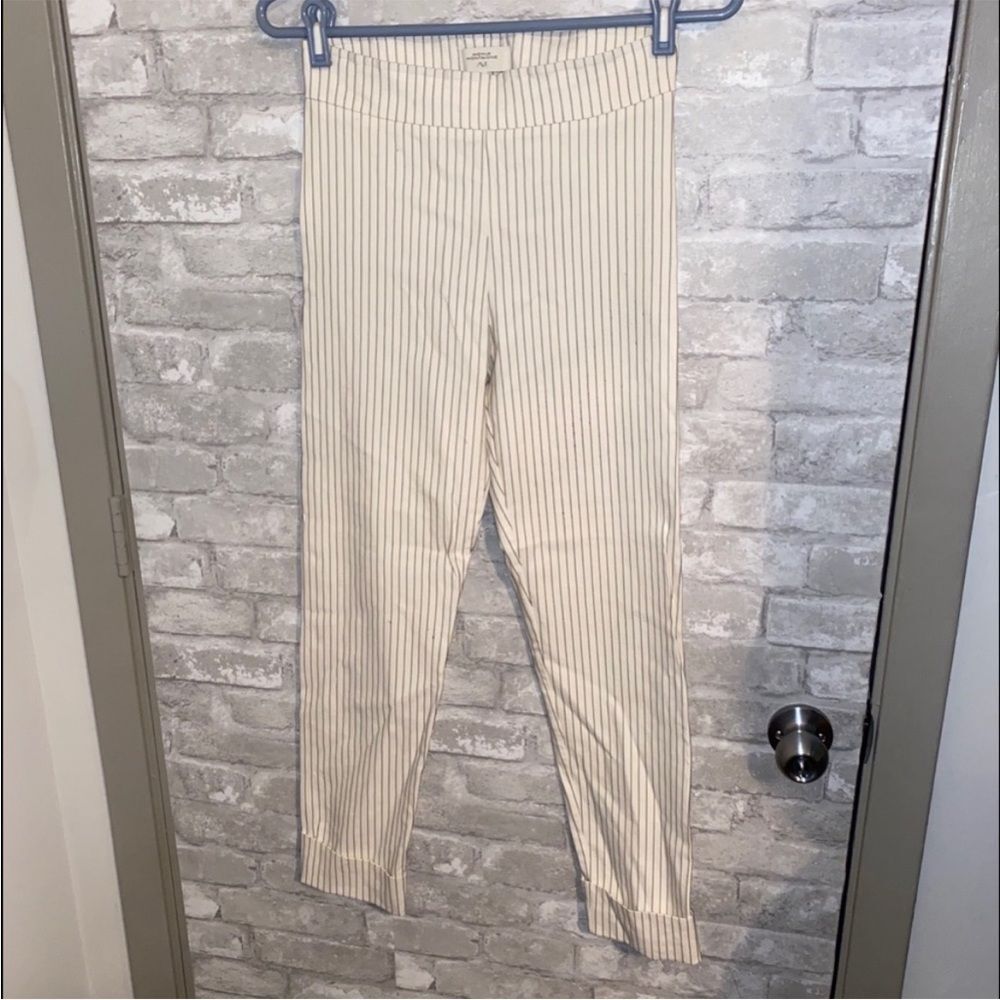 Avenue montaigne franco cuffed striped pants sz 4
